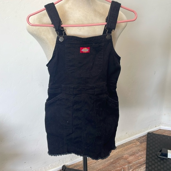 Black Dickies overalls dress size XS. Has adjustable straps - Picture 1 of 12